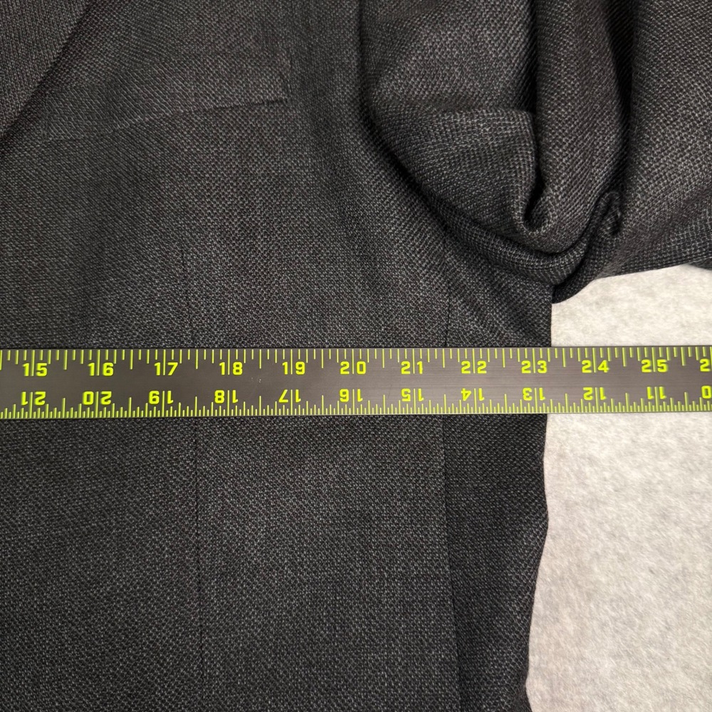 Jos A Bank Traveler's Collection Gray 100% Wool Blazer Sport Coat 46L 01110 - Picture 9 of 16